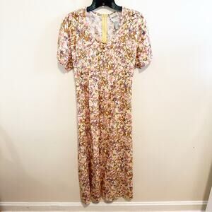 Bentley Vintage Sundress Floral Tie Back Midi Dress